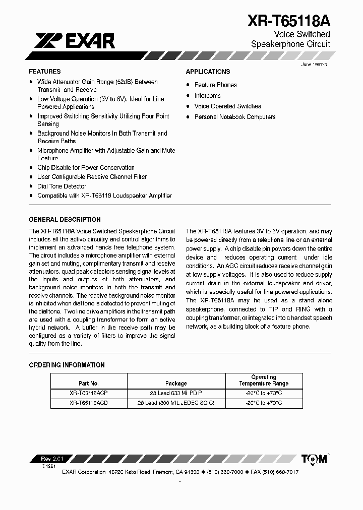 XR-T65118A_415014.PDF Datasheet