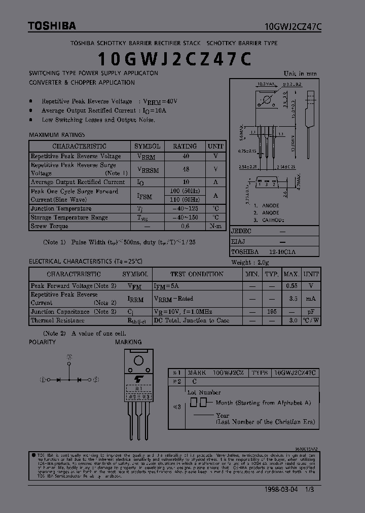 10GWJ2CZ47C_454905.PDF Datasheet