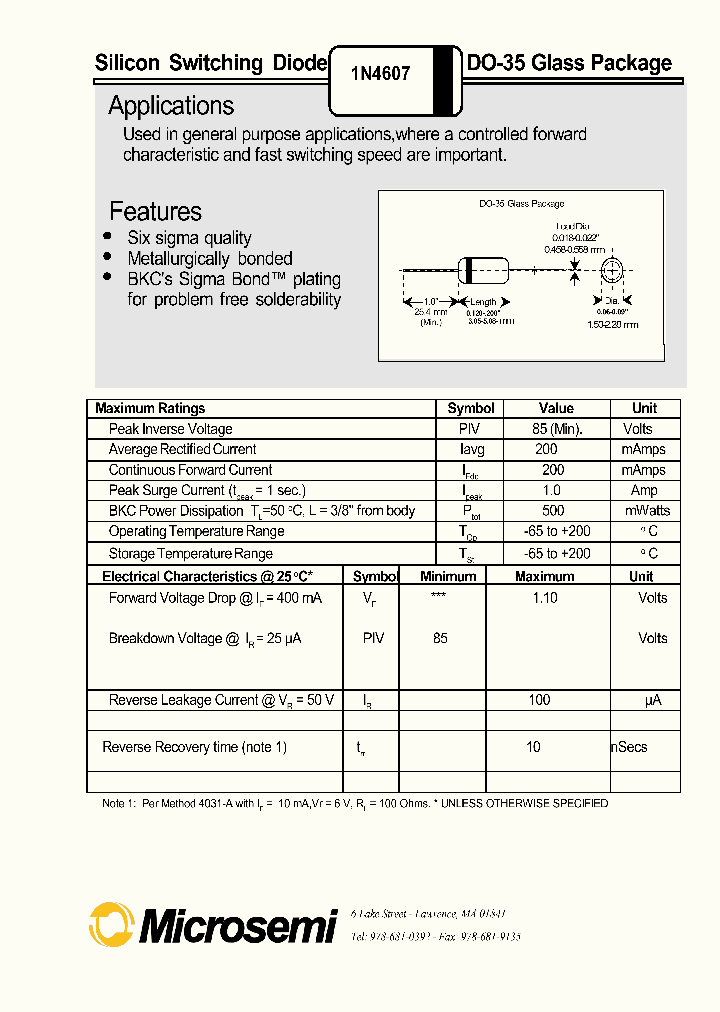 1N4607_482649.PDF Datasheet