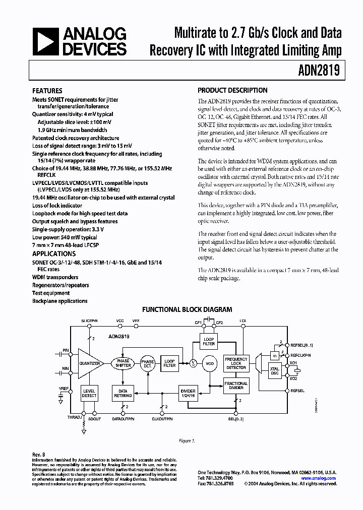 ADN2819ACP-CML_470467.PDF Datasheet