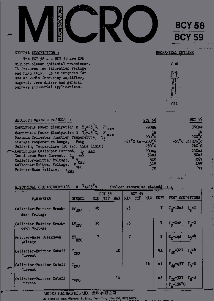 BCY59_462151.PDF Datasheet