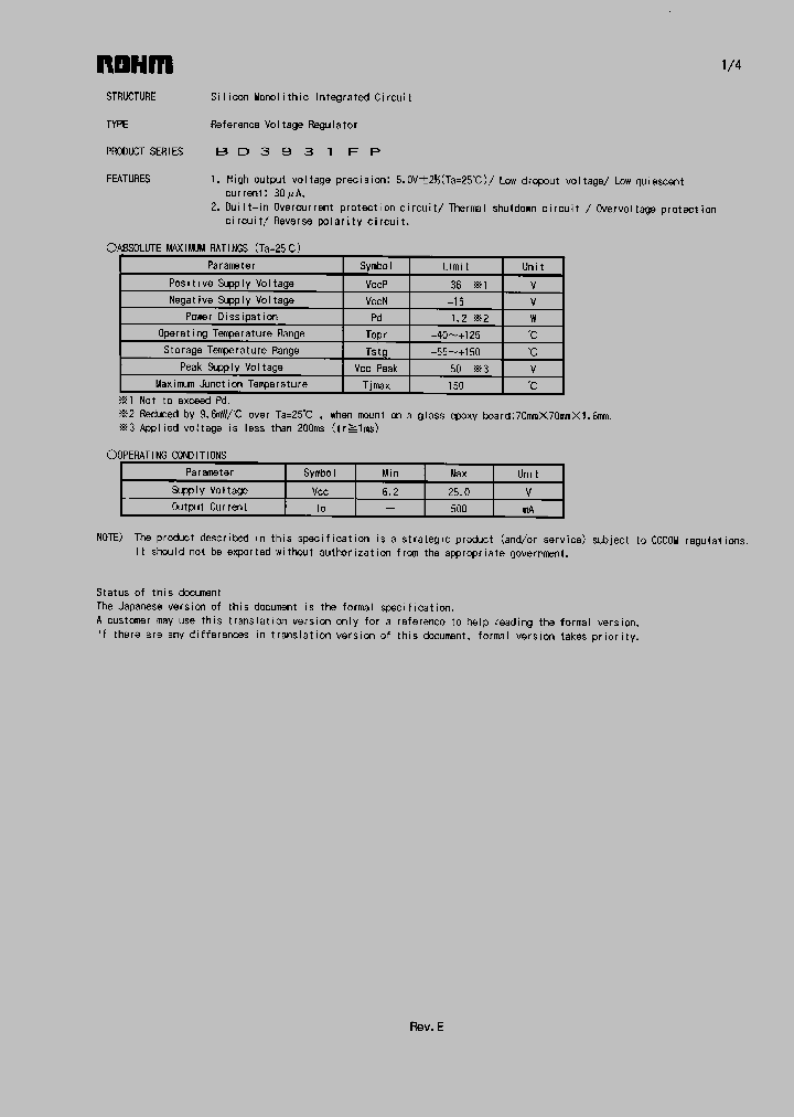 BD3931FP_480450.PDF Datasheet