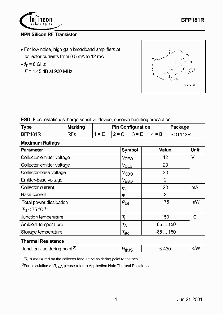 BFP181R_478824.PDF Datasheet