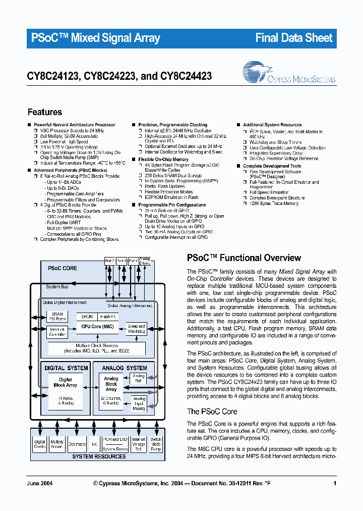 CY8C24423-24PVIT_415666.PDF Datasheet