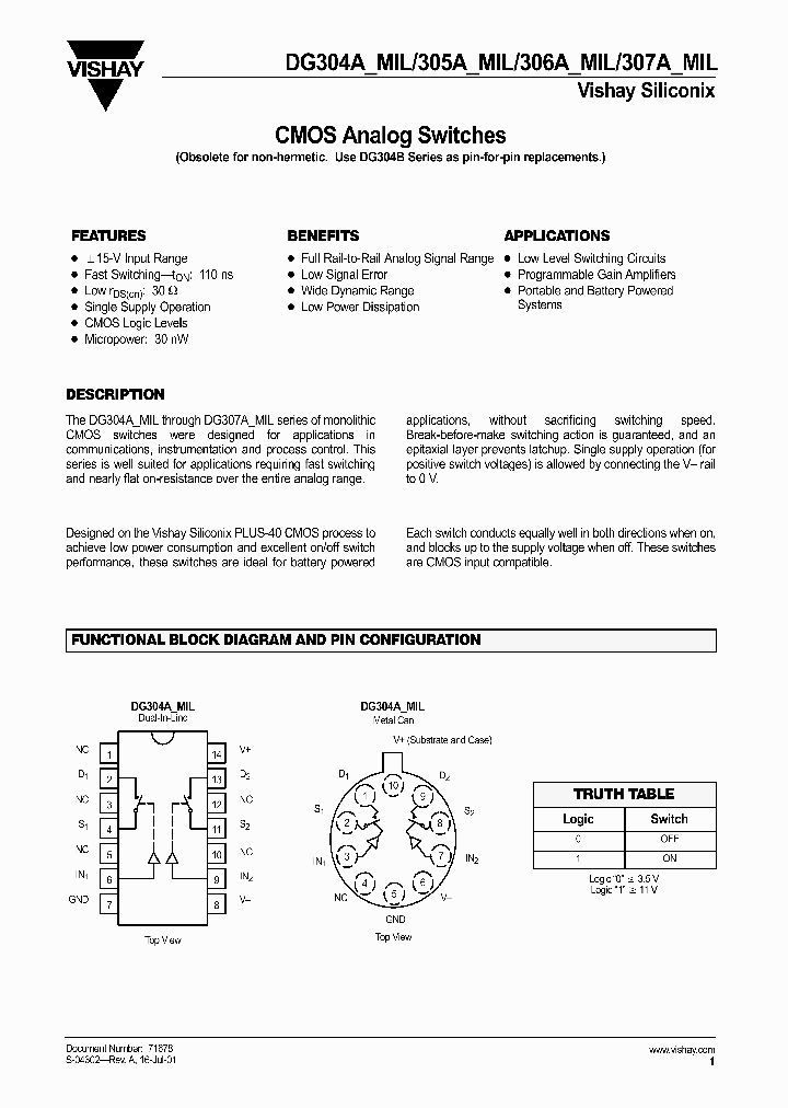 DG307AMIL_149357.PDF Datasheet