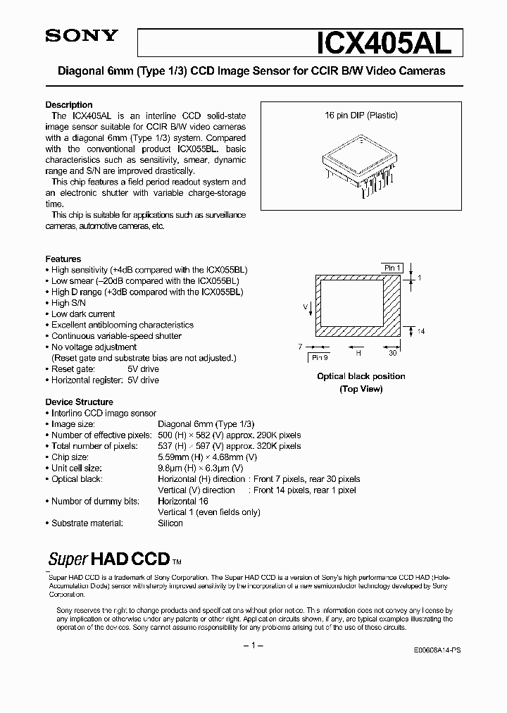 ICX405AL_462385.PDF Datasheet