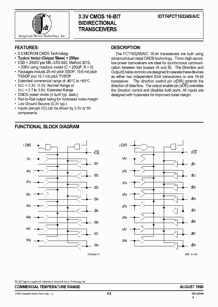 IDT74FCT163245CPV_468490.PDF Datasheet