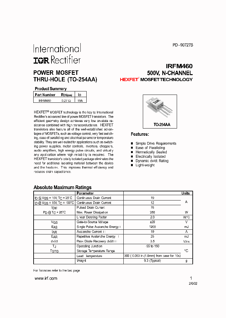 IRFM460_465232.PDF Datasheet