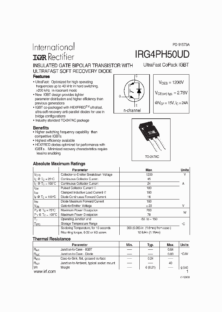 IRG4PH50UD_180749.PDF Datasheet