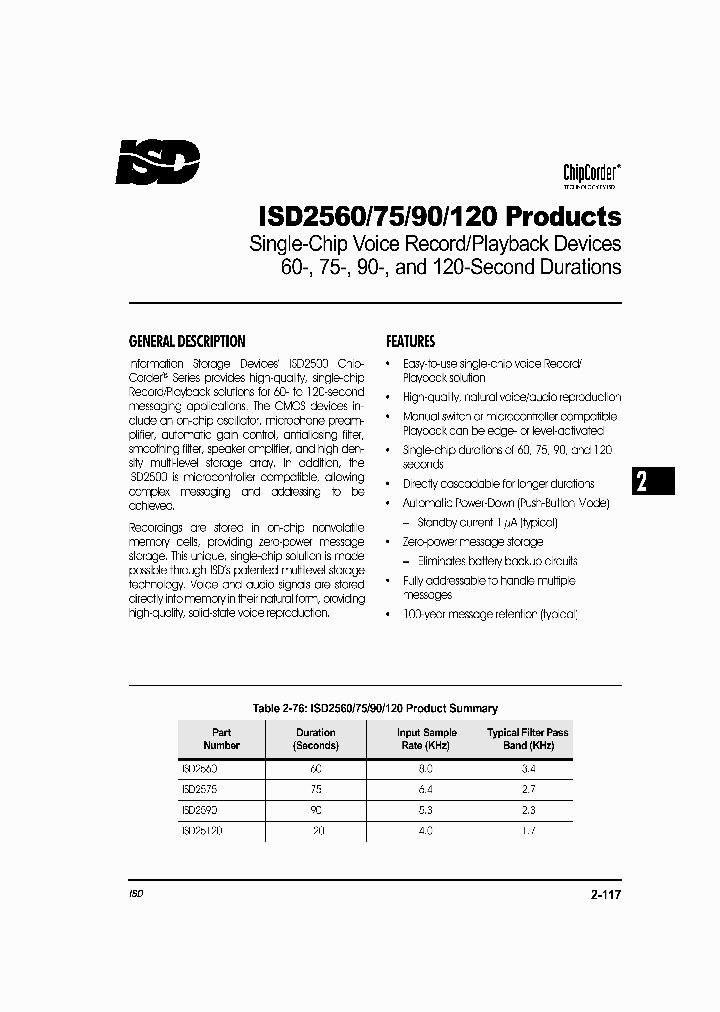 ISD2560_304680.PDF Datasheet