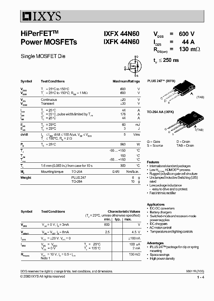 IXFK44N60_466700.PDF Datasheet