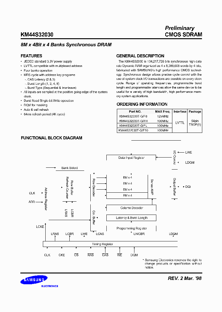 KM44S32030T-GF10_460682.PDF Datasheet