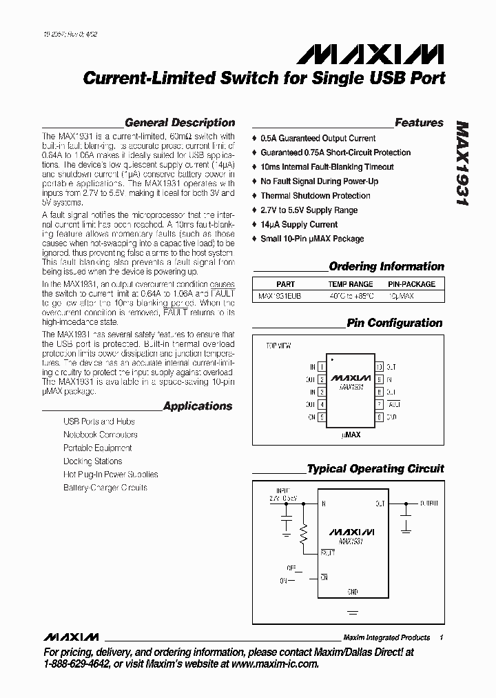 MAX1931_113282.PDF Datasheet