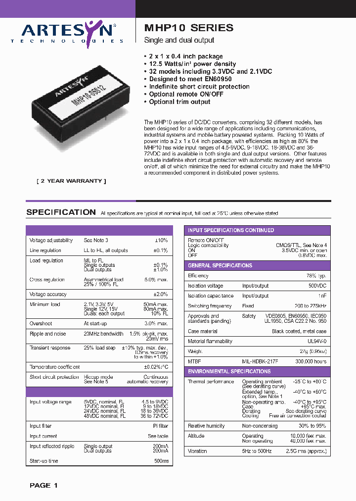 MHP10_485018.PDF Datasheet