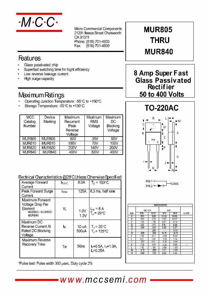 MUR805_437472.PDF Datasheet