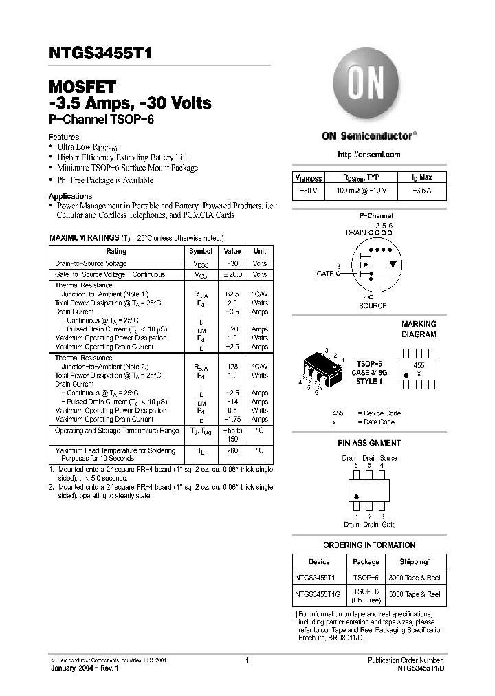 NTGS3455T1_435909.PDF Datasheet