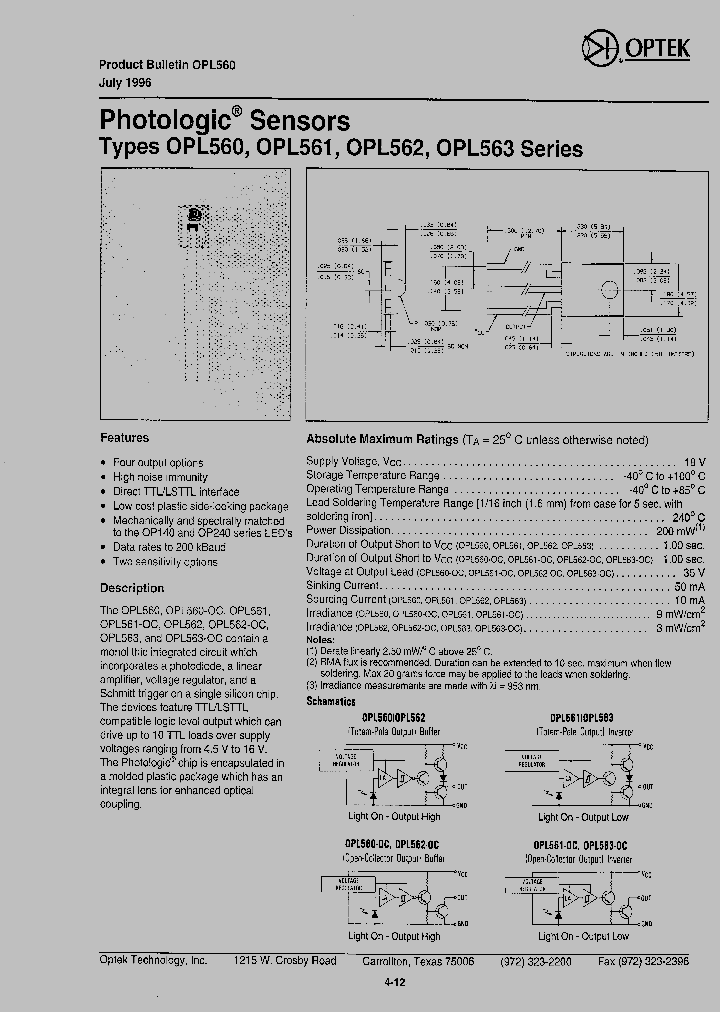 OPL561_453299.PDF Datasheet