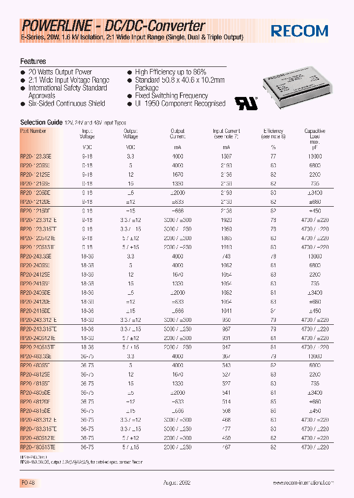 RP20-1233SE_381560.PDF Datasheet