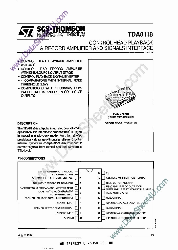 TDA8118_457112.PDF Datasheet