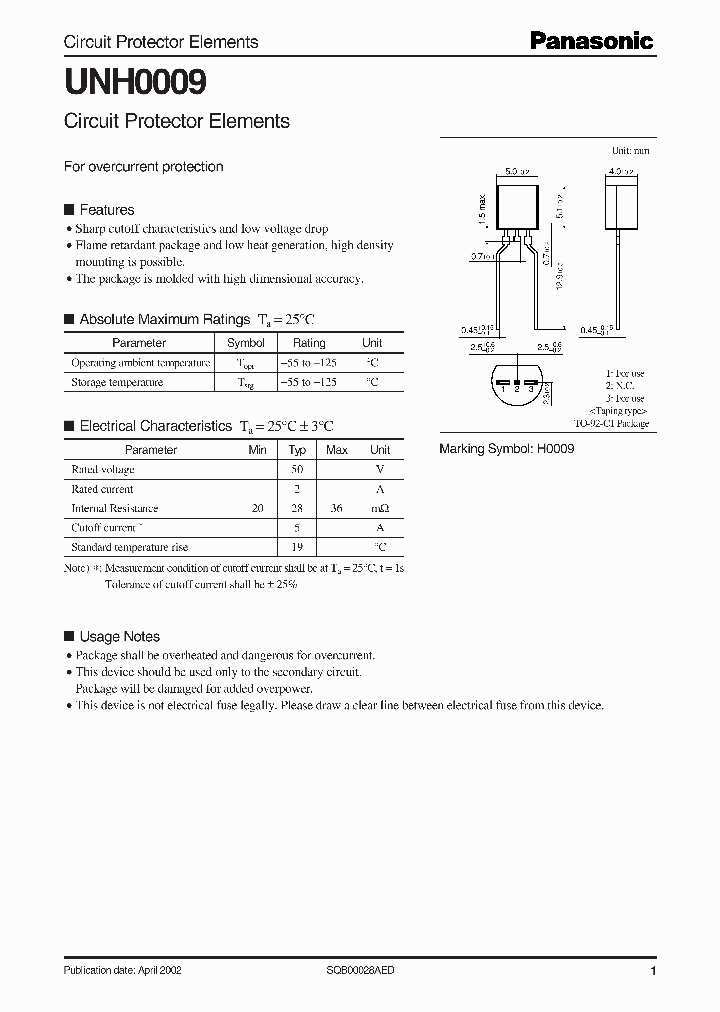 UNH0009_473648.PDF Datasheet