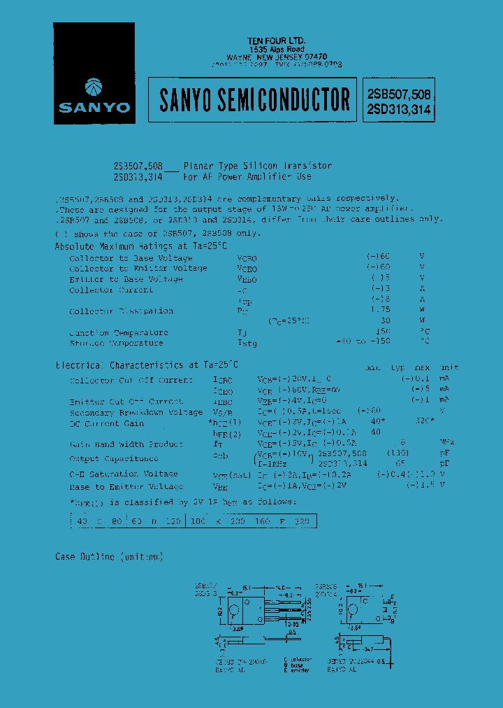 2SD313_494702.PDF Datasheet