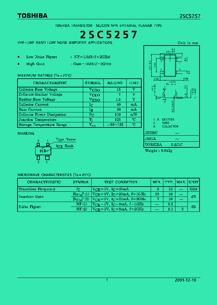 2SC5257_500408.PDF Datasheet