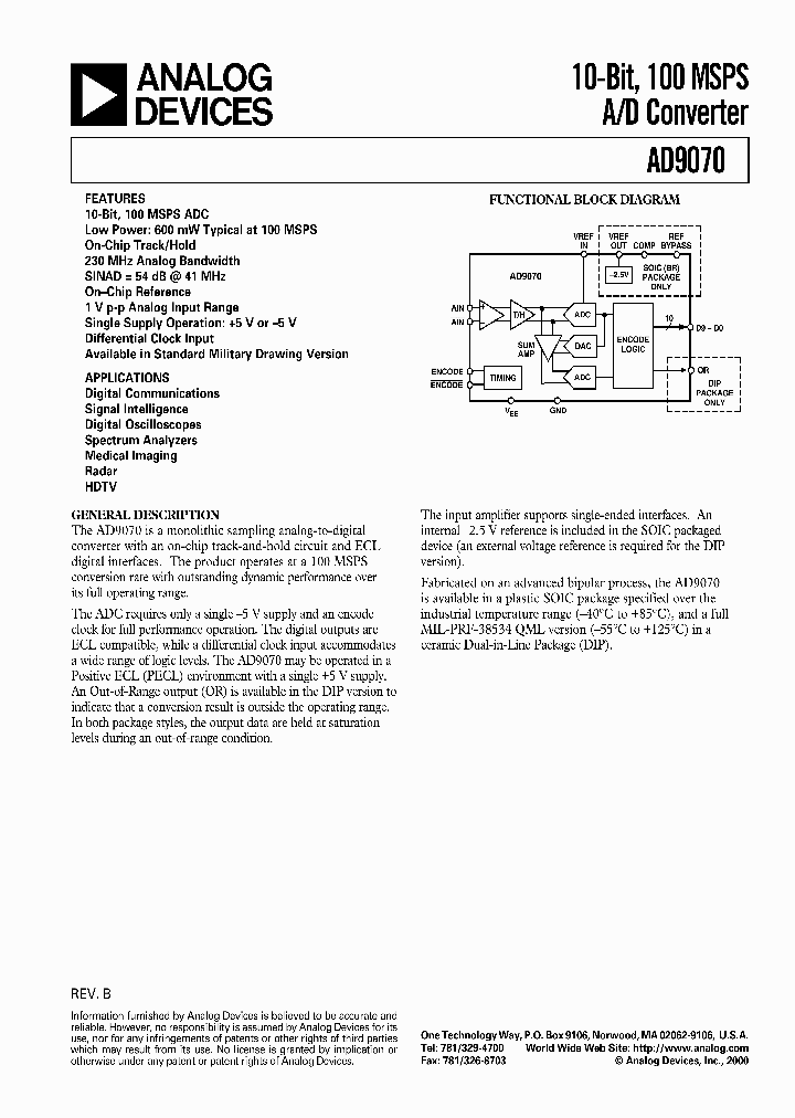 AD9070PCB_551361.PDF Datasheet