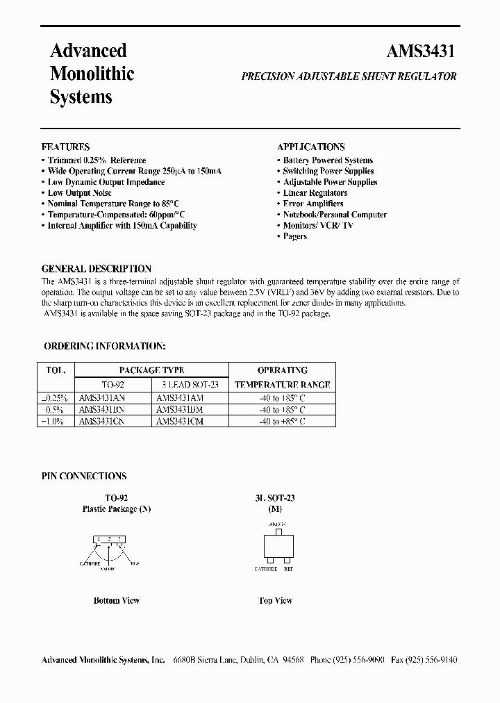 AMS3431_551422.PDF Datasheet