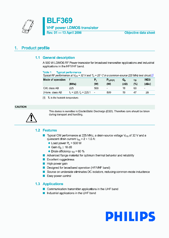 BLF369_550384.PDF Datasheet