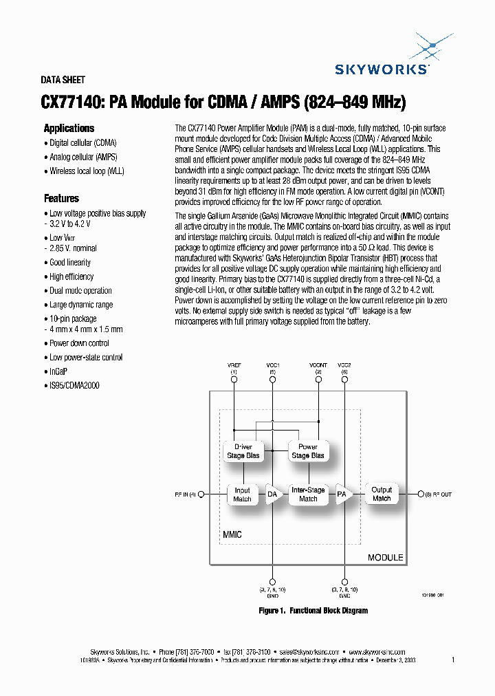 CX77140_527005.PDF Datasheet