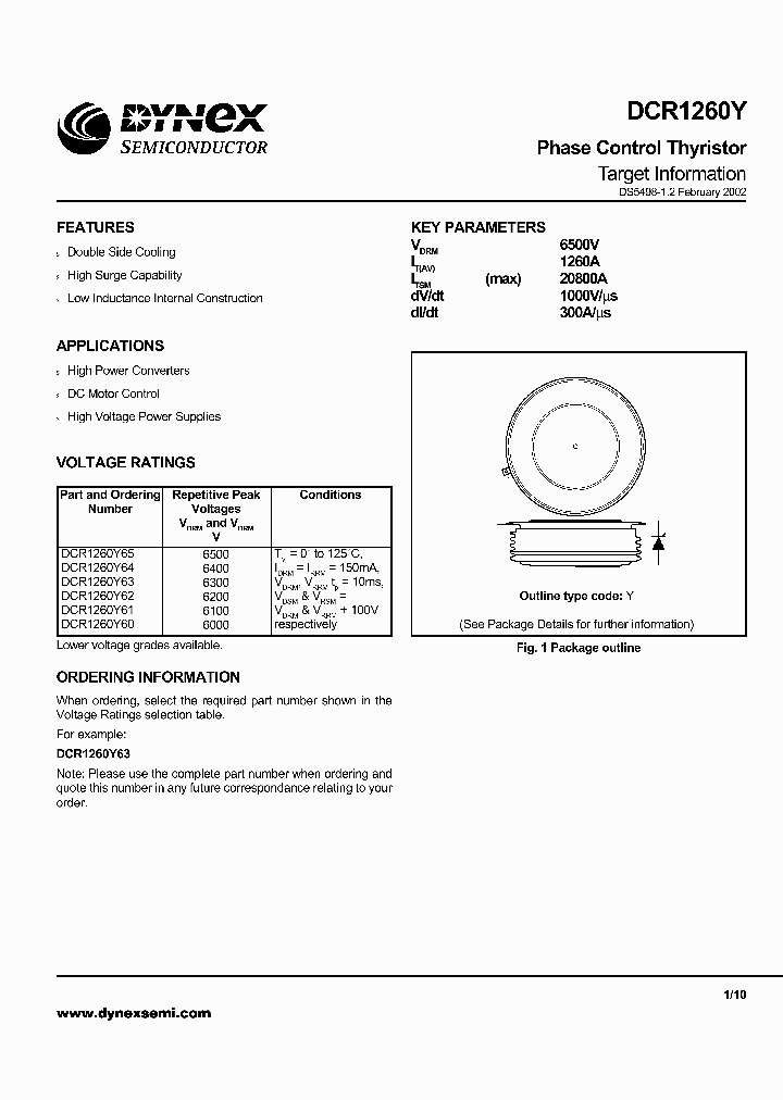 DCR1260Y65_523825.PDF Datasheet