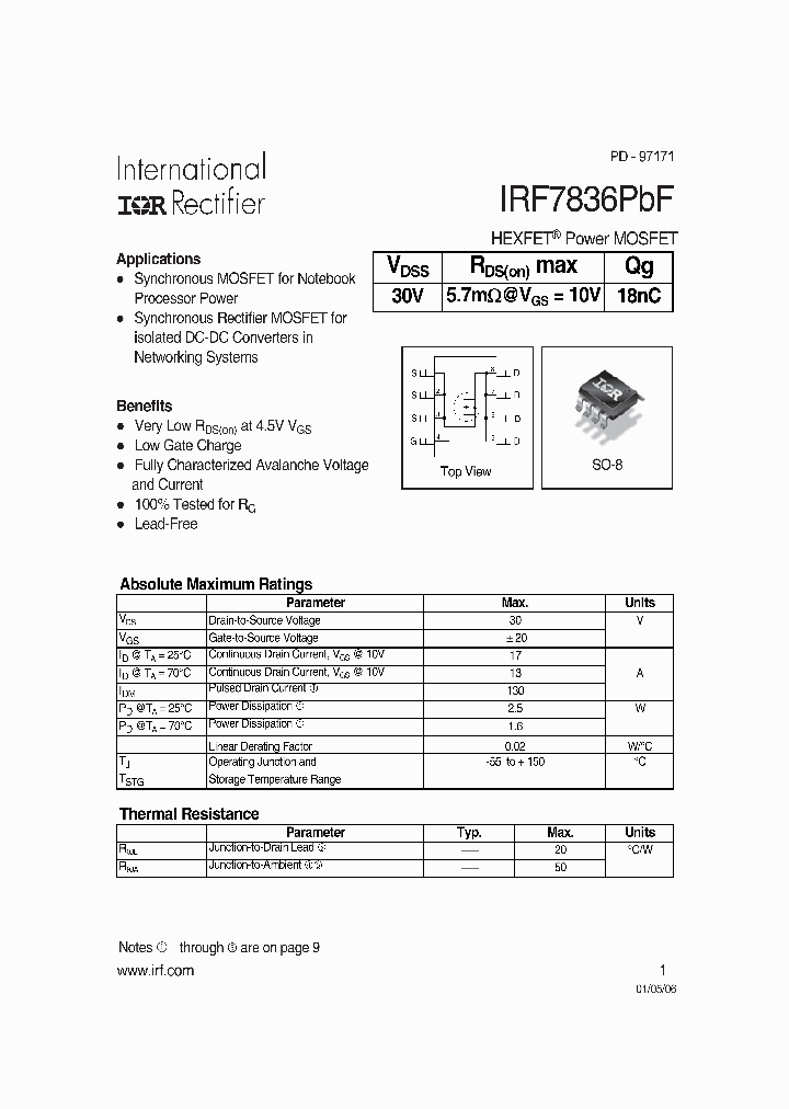 IRF7836PBF_541807.PDF Datasheet