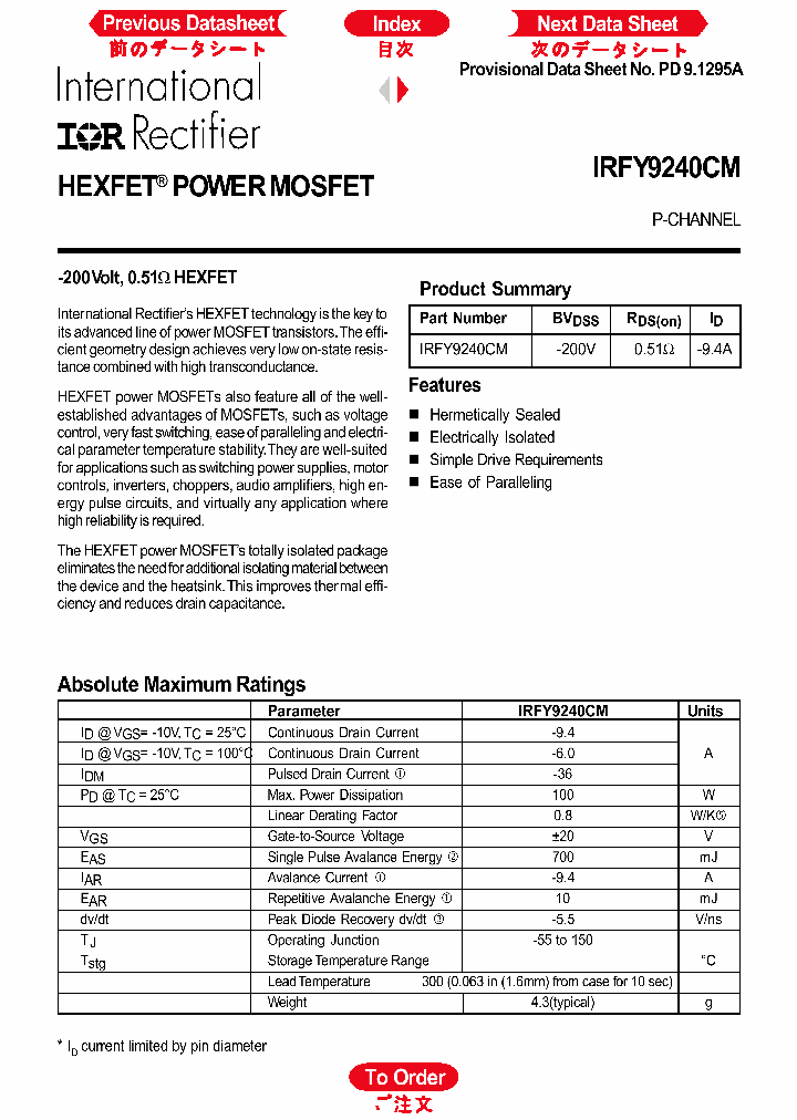 IRFY9240CM_543831.PDF Datasheet