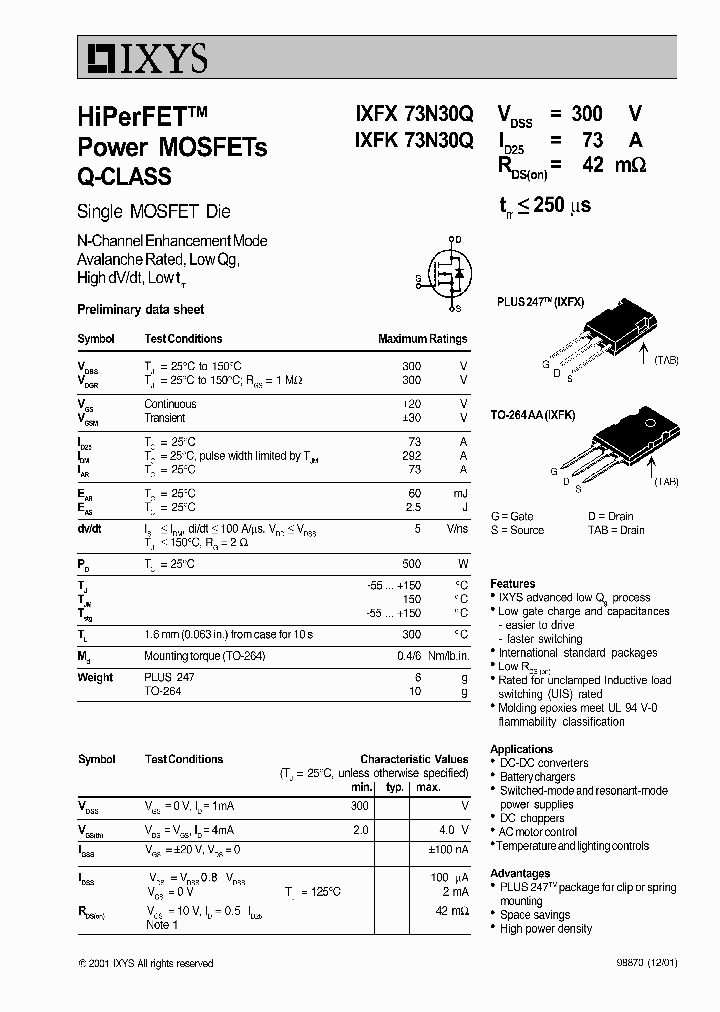 IXFK73N30Q_504200.PDF Datasheet