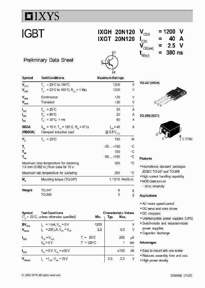 IXGH20N120_540374.PDF Datasheet
