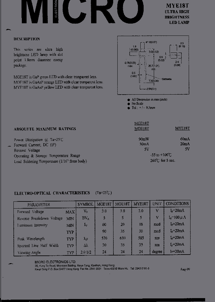 MGE18T_549045.PDF Datasheet