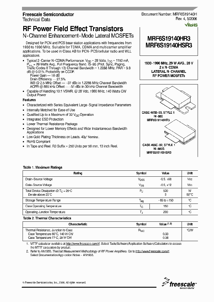 MRF6S19140H_549057.PDF Datasheet