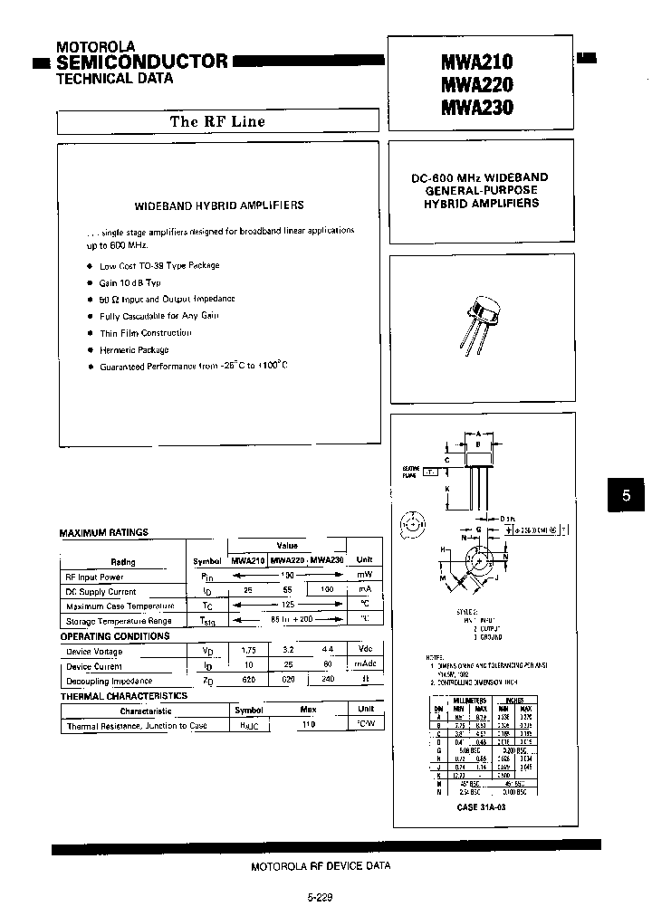 MWA-210_526217.PDF Datasheet