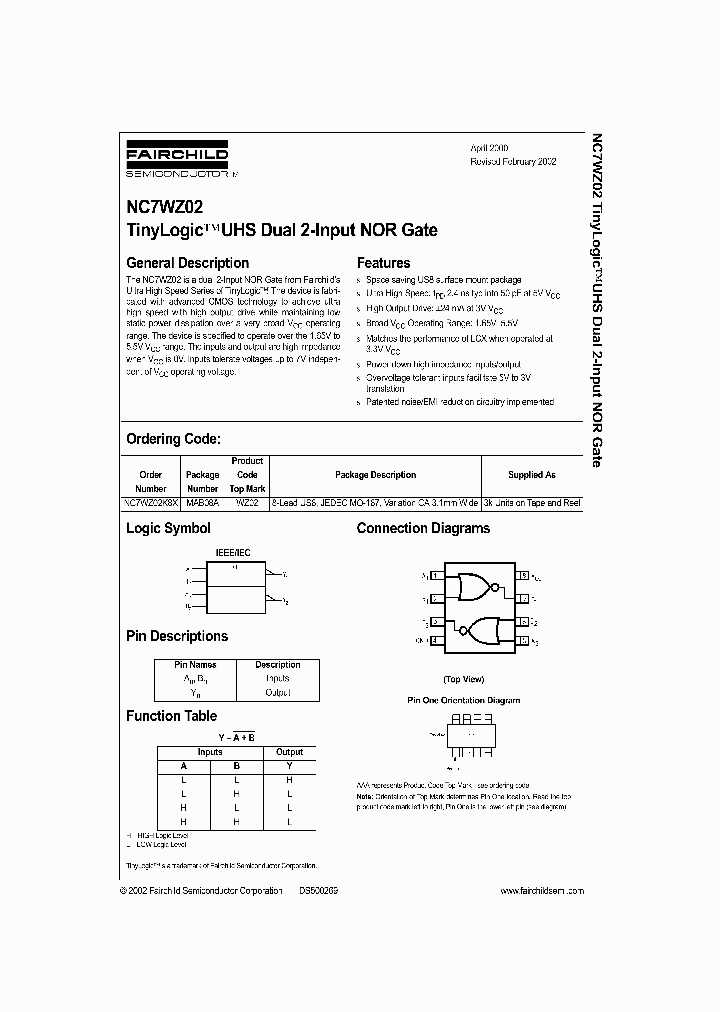 NC7WZ02_490522.PDF Datasheet