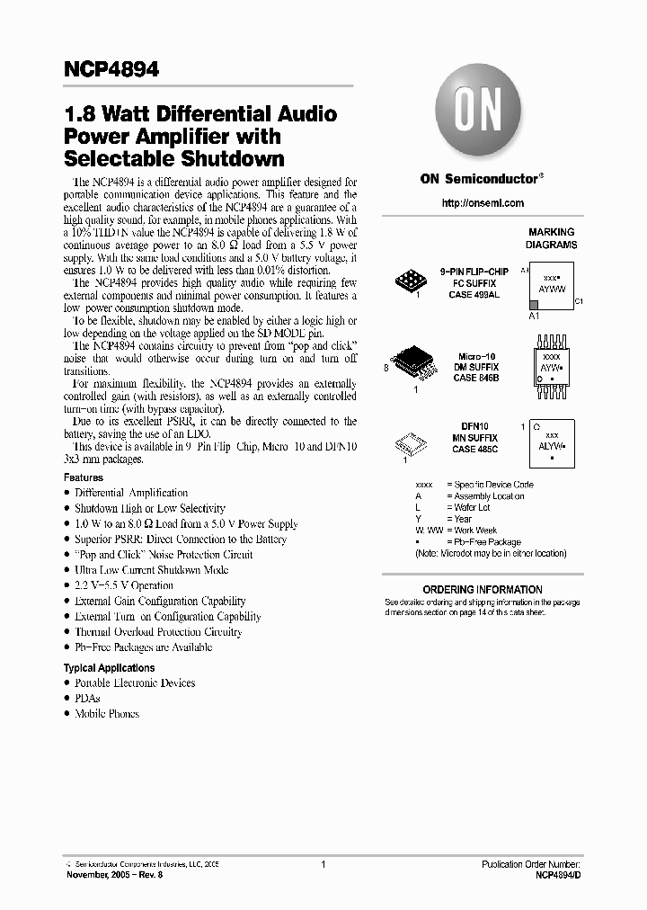 NCP4894_507004.PDF Datasheet