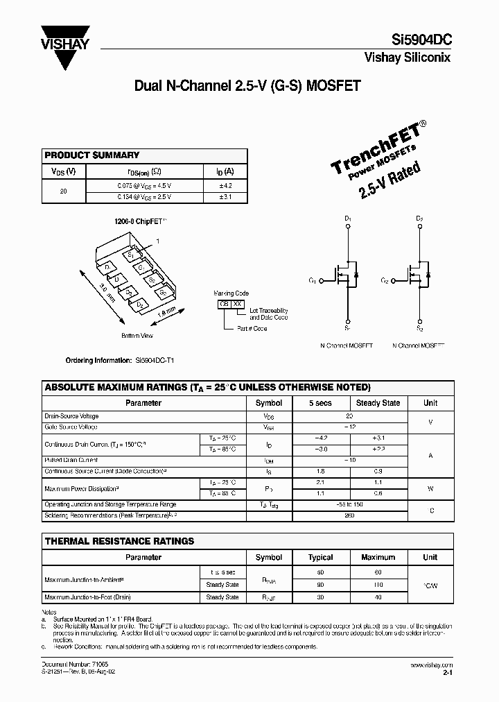 SI5904DC_529157.PDF Datasheet