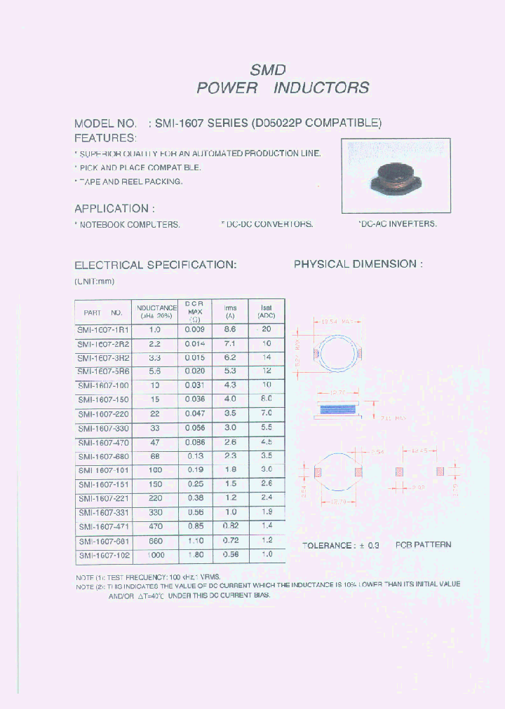 SMI-1607_557304.PDF Datasheet