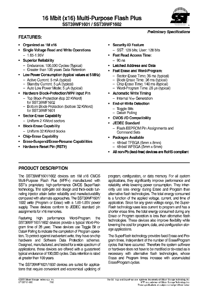 SST39WF1601_528602.PDF Datasheet