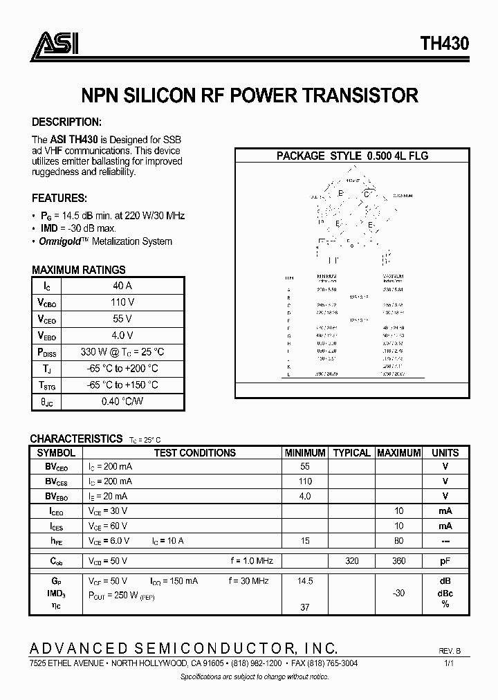 TH430_511919.PDF Datasheet