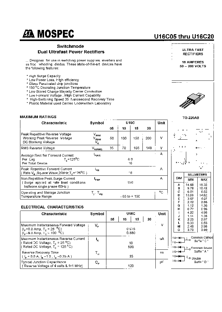 U16C15_488392.PDF Datasheet