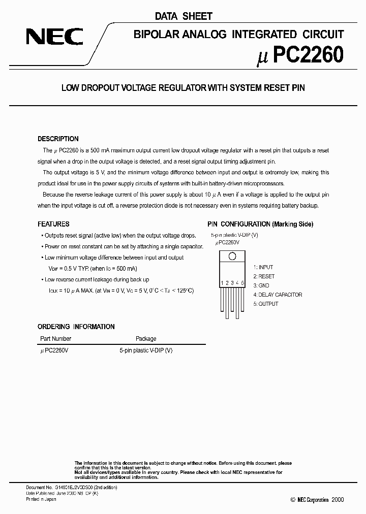 UPC2260_511158.PDF Datasheet