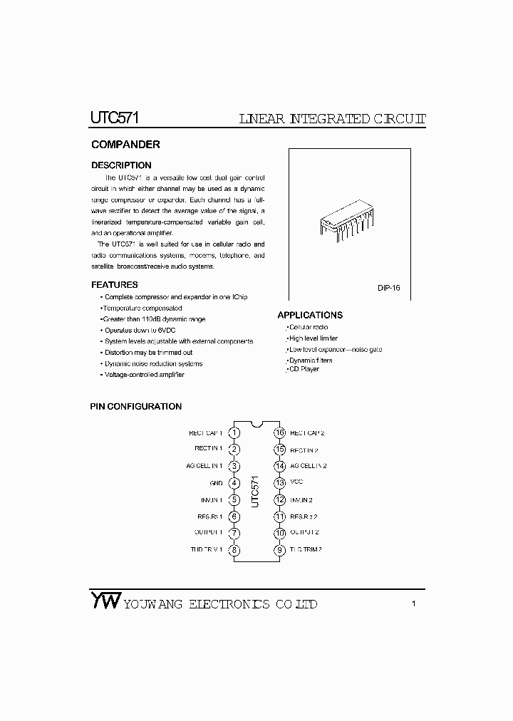 UTC571_523921.PDF Datasheet