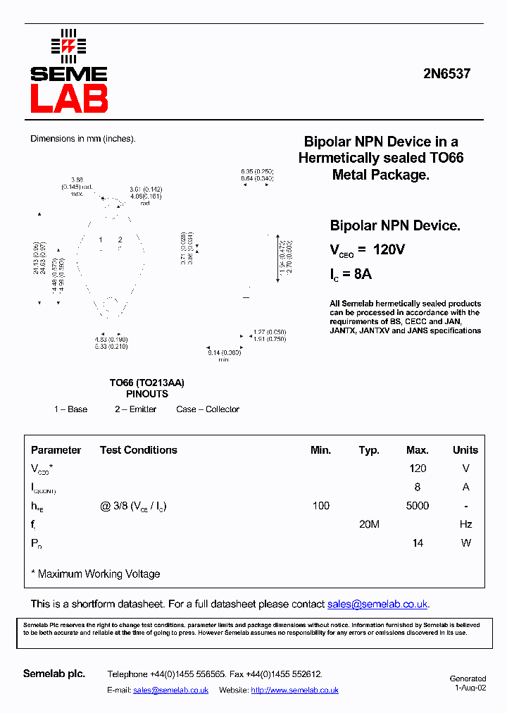 SF2N6537_569896.PDF Datasheet