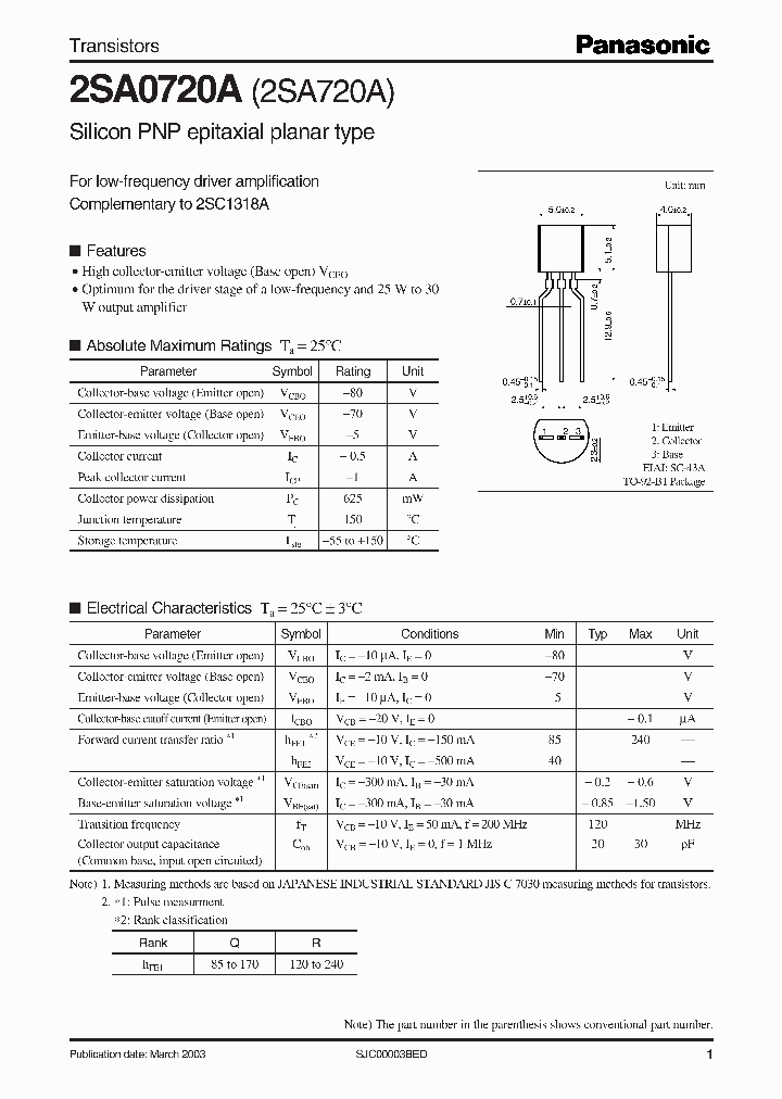 2SA720A_703390.PDF Datasheet