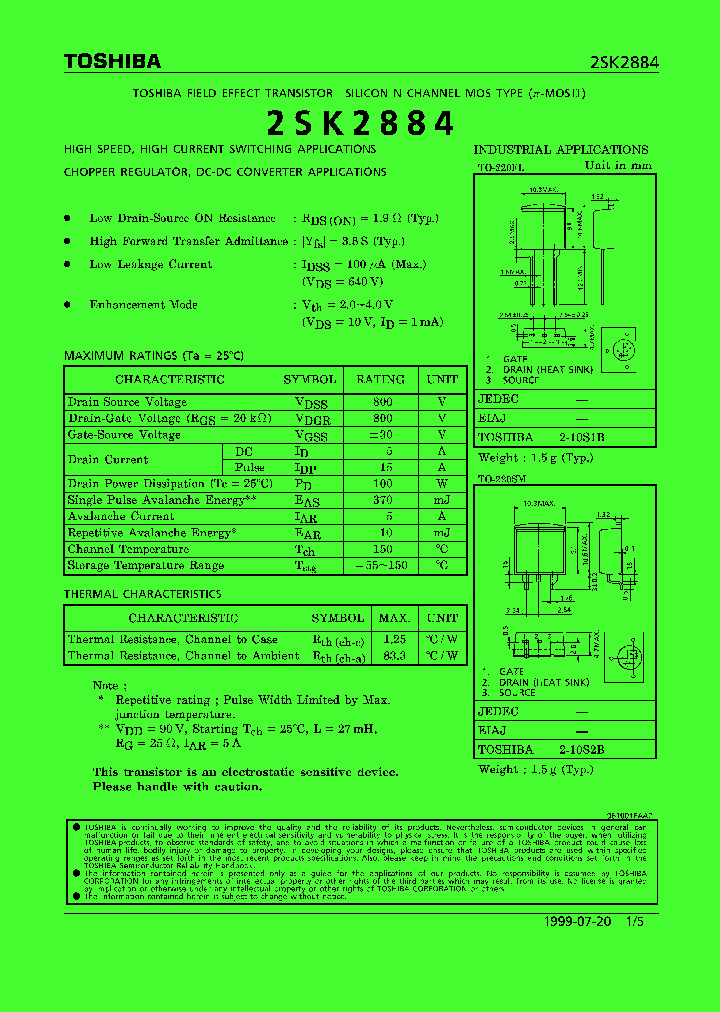 2SK2884_769917.PDF Datasheet